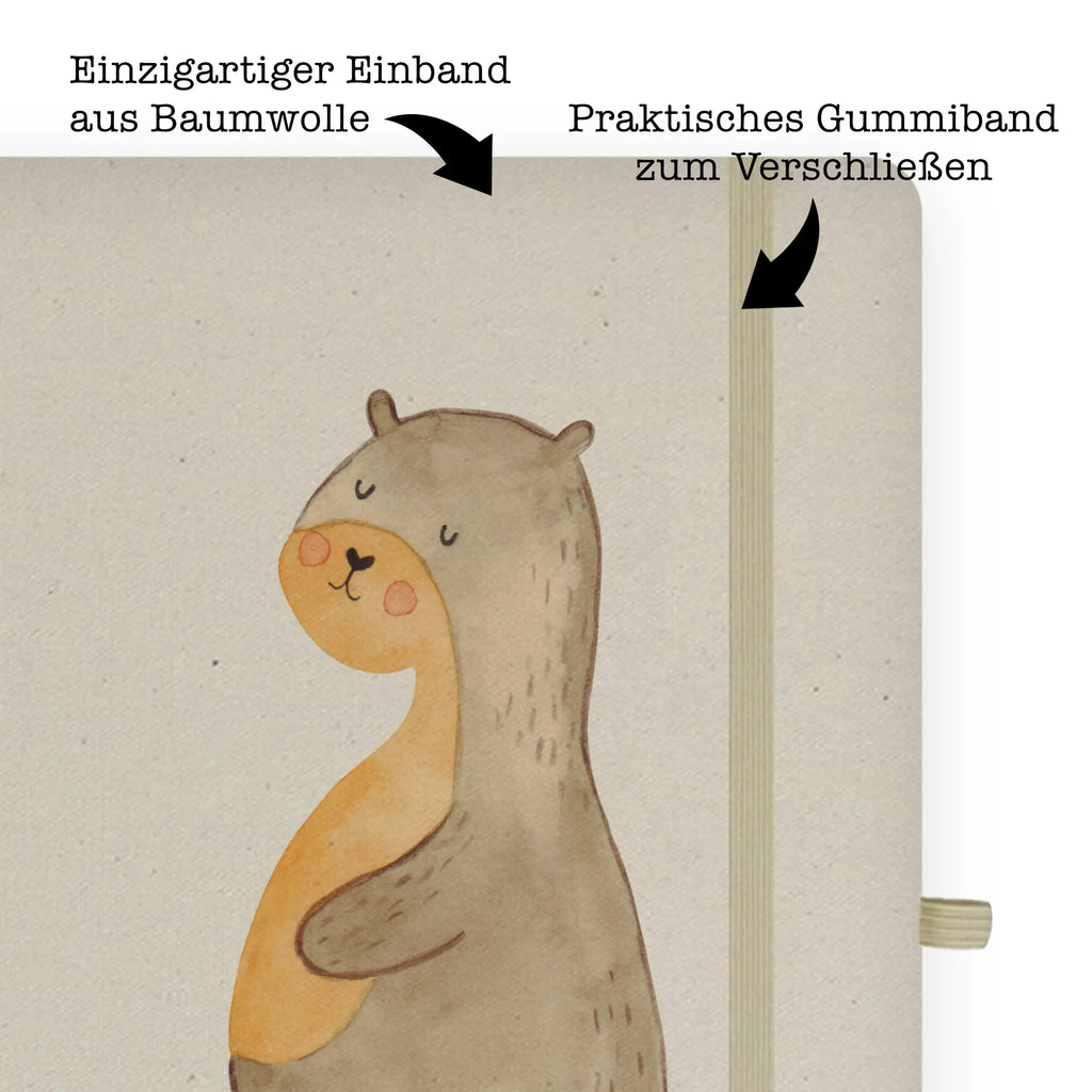 Cotton notebook otter Belly Notizen, Eintragebuch, Tagebuch, Notizblock, Adressbuch, Journal, Kladde, Skizzenbuch, Notizheft, Schreibbuch, Schreibheft, Otter, Fischotter, Seeotter, Otter Seeotter See Otter