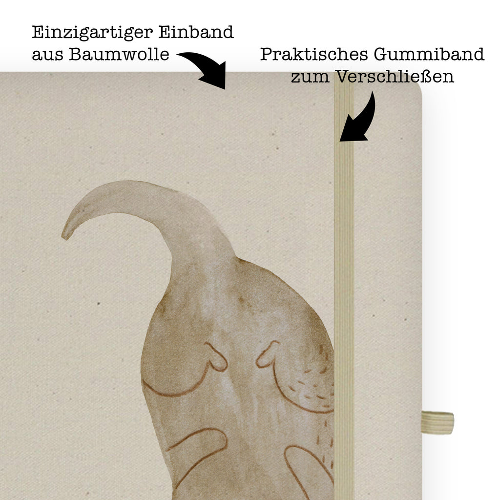 Baumwoll Notizbuch Otter kopfüber Notizen, Eintragebuch, Tagebuch, Notizblock, Adressbuch, Journal, Kladde, Skizzenbuch, Notizheft, Schreibbuch, Schreibheft, Otter, Fischotter, Seeotter, Otter Seeotter See Otter