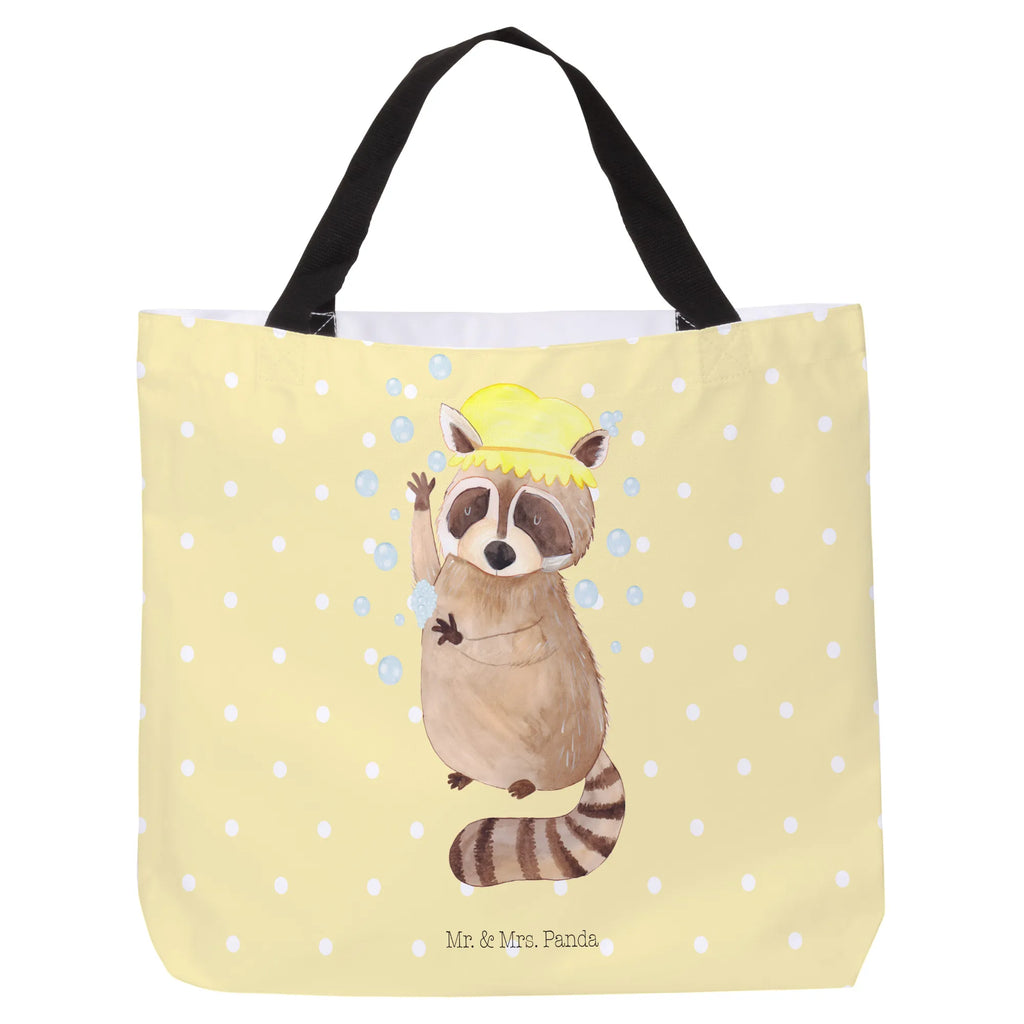 Shopper Waschbär Beutel, Einkaufstasche, Tasche, Strandtasche, Einkaufsbeutel, Shopper, Schultasche, Freizeittasche, Tragebeutel, Schulbeutel, Alltagstasche, Tiermotive, Gute Laune, lustige Sprüche, Tiere, Waschbär, Tagträumen, Plan, Fröhlich, waschen, Seifenblasen