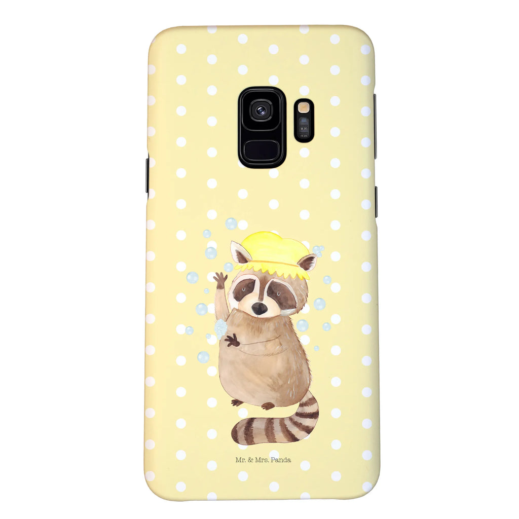 Handyhülle Waschbär Handyhülle, Handycover, Cover, Handy, Hülle, Iphone 10, Iphone X, Tiermotive, Gute Laune, lustige Sprüche, Tiere, Waschbär, Tagträumen, Plan, Fröhlich, waschen, Seifenblasen