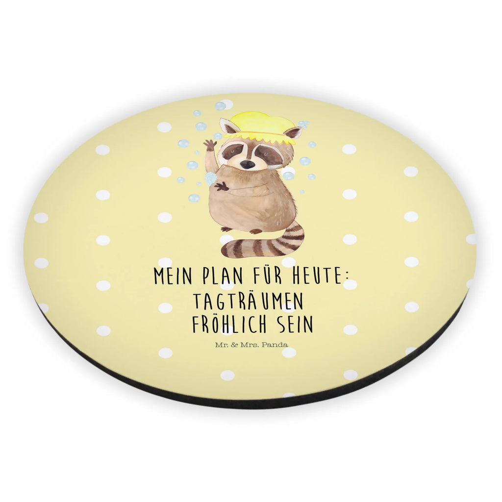 Rund Magnet Waschbär Kühlschrankmagnet, Pinnwandmagnet, Souvenir Magnet, Motivmagnete, Dekomagnet, Whiteboard Magnet, Notiz Magnet, Kühlschrank Dekoration, Tiermotive, Gute Laune, lustige Sprüche, Tiere, Waschbär, Tagträumen, Plan, Fröhlich, waschen, Seifenblasen