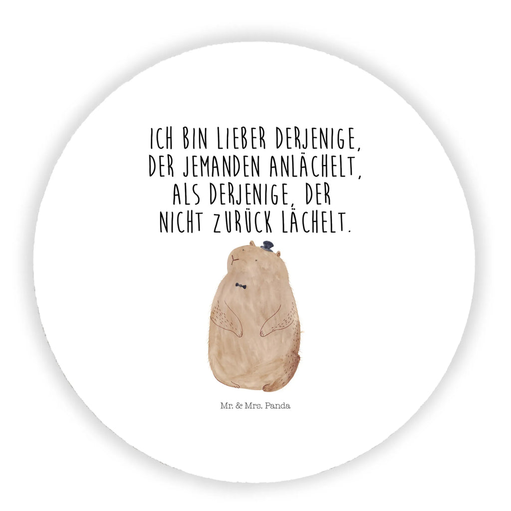 Rund Magnet Murmeltier Kühlschrankmagnet, Pinnwandmagnet, Souvenir Magnet, Motivmagnete, Dekomagnet, Whiteboard Magnet, Notiz Magnet, Kühlschrank Dekoration, Tiermotive, Gute Laune, lustige Sprüche, Tiere, Murmeltier, Knigge, Fröhlichkeit, Freundlichkeit, Respekt, Anstand