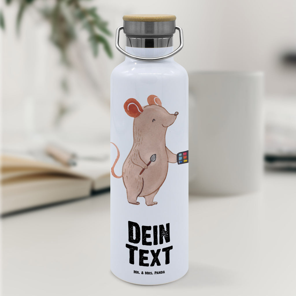 Personalisierte Trinkflasche Visagist mit Herz Personalisierte Trinkflasche, Trinkflasche mit Namen, Trinkflasche bedrucken, Flasche personalisiert, Trinkflasch mit Aufdruck, Trinkflasche Werbegeschenk, Namensaufdruck Trinkflasche, Sportflasche personalisiert, Trinkflasche Sport, Beruf, Ausbildung, Jubiläum, Abschied, Rente, Kollege, Kollegin, Geschenk, Schenken, Arbeitskollege, Mitarbeiter, Firma, Danke, Dankeschön, Kosmetiker, Make Up Artist, Maskenbildner, Visagist, Beauty Salon, Kosmetikstudio, Eröffnung