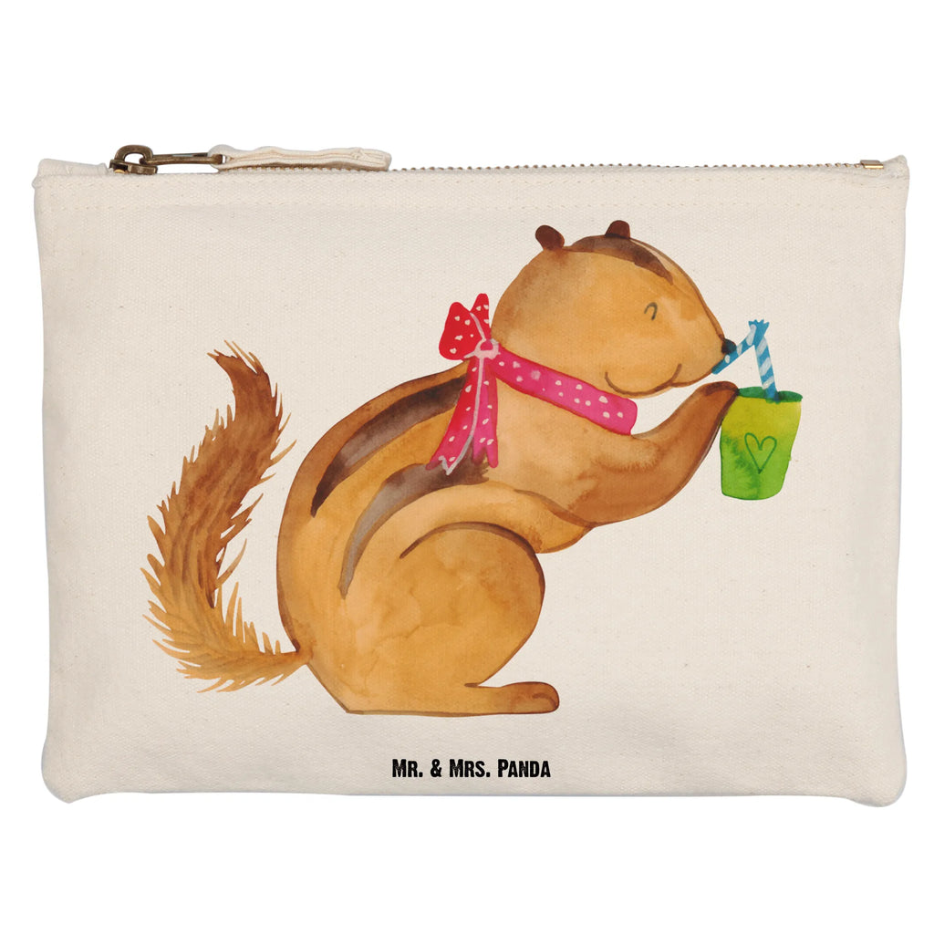 Schminktasche Eichhörnchen Smoothie Schminktasche, Kosmetiktasche, Kosmetikbeutel, Stiftemäppchen, Etui, Federmappe, Makeup, XXL, Schminketui, Kosmetiketui, Schlamperetui, Tiermotive, Gute Laune, lustige Sprüche, Tiere, Green Smoothies, Diät, Abnehmen, Streifenhörnchen, Eichhörnchen