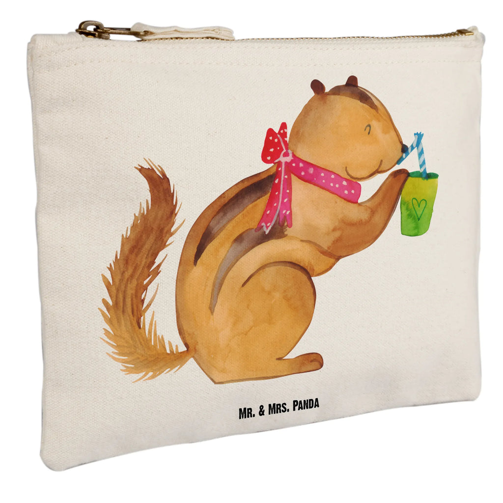 Schminktasche Eichhörnchen Smoothie Schminktasche, Kosmetiktasche, Kosmetikbeutel, Stiftemäppchen, Etui, Federmappe, Makeup, XXL, Schminketui, Kosmetiketui, Schlamperetui, Tiermotive, Gute Laune, lustige Sprüche, Tiere, Green Smoothies, Diät, Abnehmen, Streifenhörnchen, Eichhörnchen