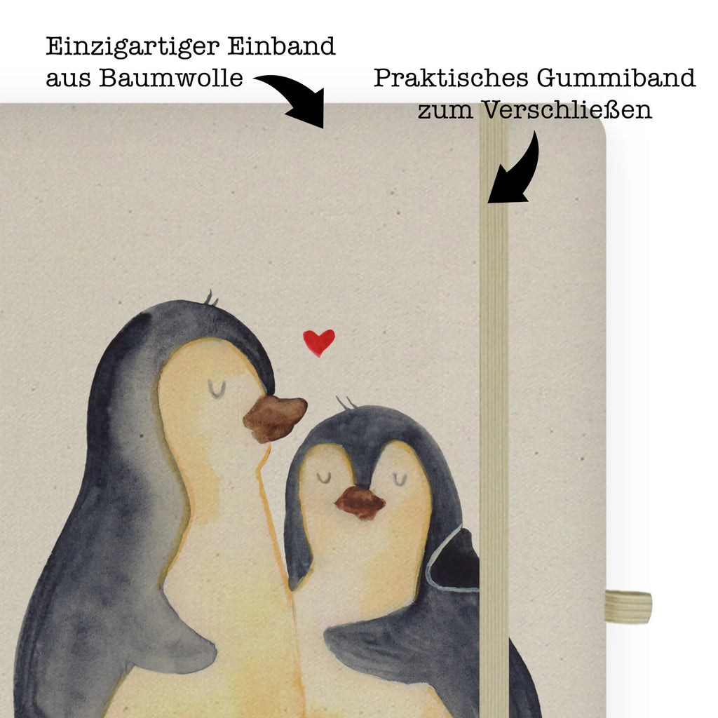 Baumwoll Notizbuch Pinguin umarmen Notizen, Eintragebuch, Tagebuch, Notizblock, Adressbuch, Journal, Kladde, Skizzenbuch, Notizheft, Schreibbuch, Schreibheft, Pinguin, Liebe, Liebespaar, Liebesbeweis, Liebesgeschenk, Verlobung, Jahrestag, Hochzeitstag, Hochzeit, Hochzeitsgeschenk