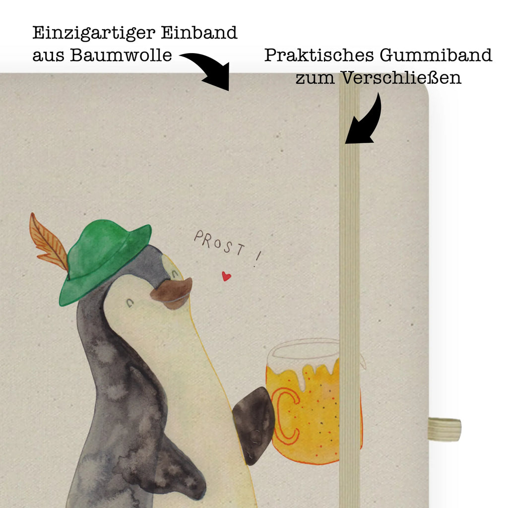 Baumwoll Notizbuch Pinguin Bier Notizen, Eintragebuch, Tagebuch, Notizblock, Adressbuch, Journal, Kladde, Skizzenbuch, Notizheft, Schreibbuch, Schreibheft, Pinguin, Pinguine, Bier, Oktoberfest