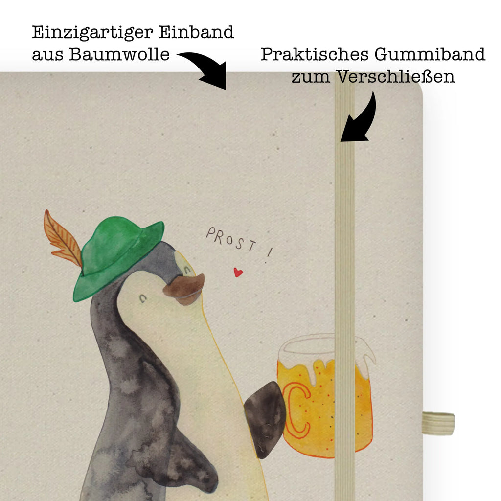 Baumwoll Notizbuch Pinguin Bier Notizen, Eintragebuch, Tagebuch, Notizblock, Adressbuch, Journal, Kladde, Skizzenbuch, Notizheft, Schreibbuch, Schreibheft, Pinguin, Pinguine, Bier, Oktoberfest