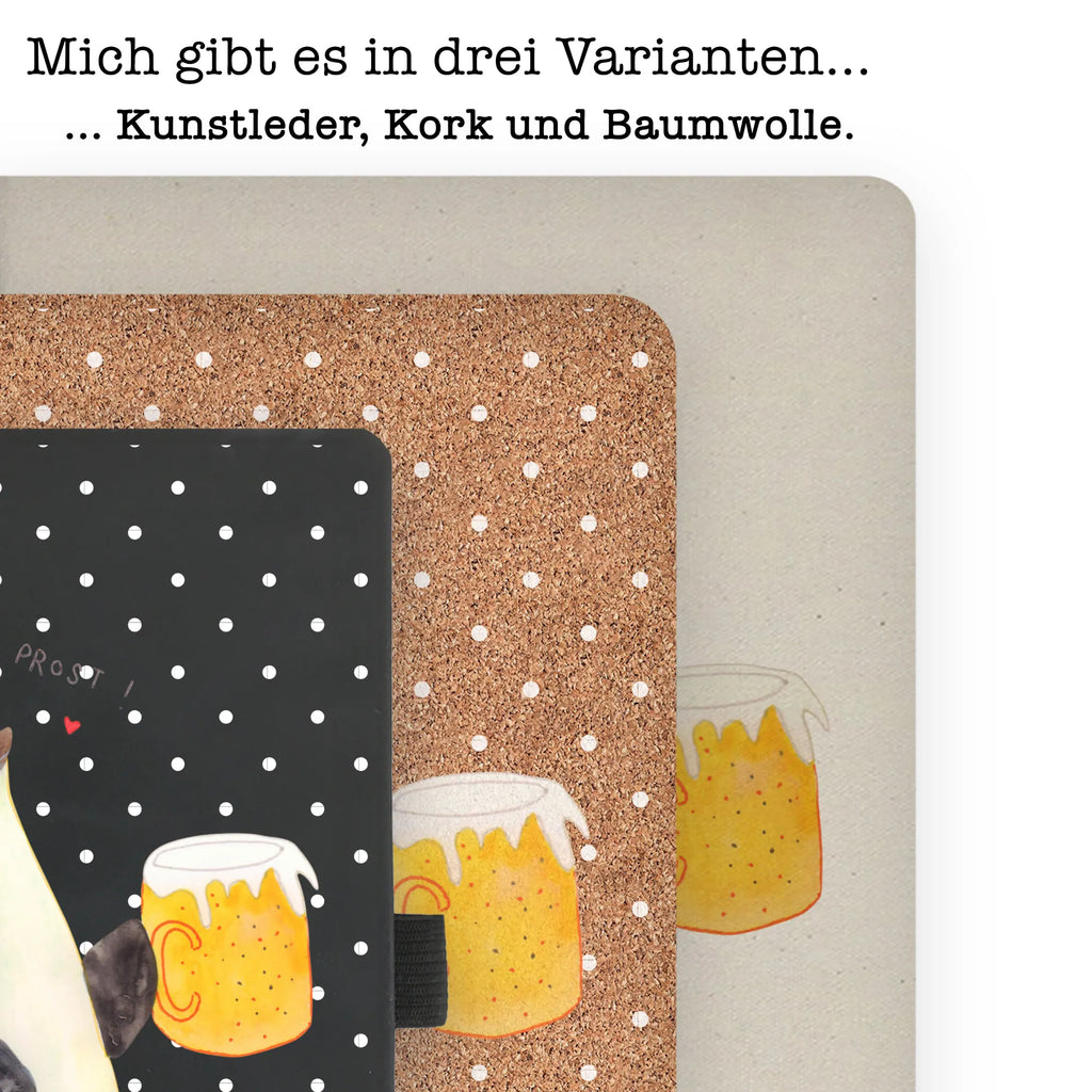 Baumwoll Notizbuch Pinguin Bier Notizen, Eintragebuch, Tagebuch, Notizblock, Adressbuch, Journal, Kladde, Skizzenbuch, Notizheft, Schreibbuch, Schreibheft, Pinguin, Pinguine, Bier, Oktoberfest