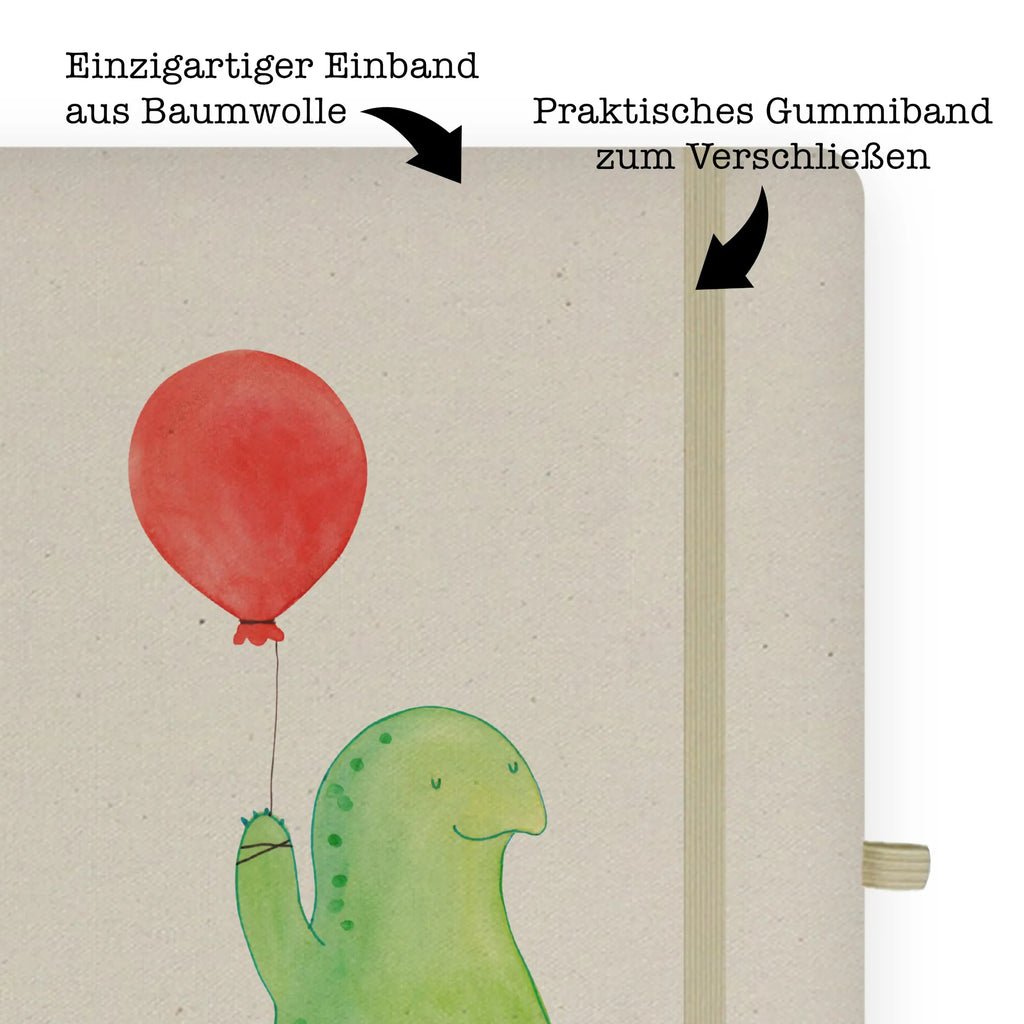 Baumwoll Notizbuch Schildkröte Luftballon Notizen, Eintragebuch, Tagebuch, Notizblock, Adressbuch, Journal, Kladde, Skizzenbuch, Notizheft, Schreibbuch, Schreibheft, Schildkröte, Schildkröten, Mutausbruch, Motivation, Motivationsspruch