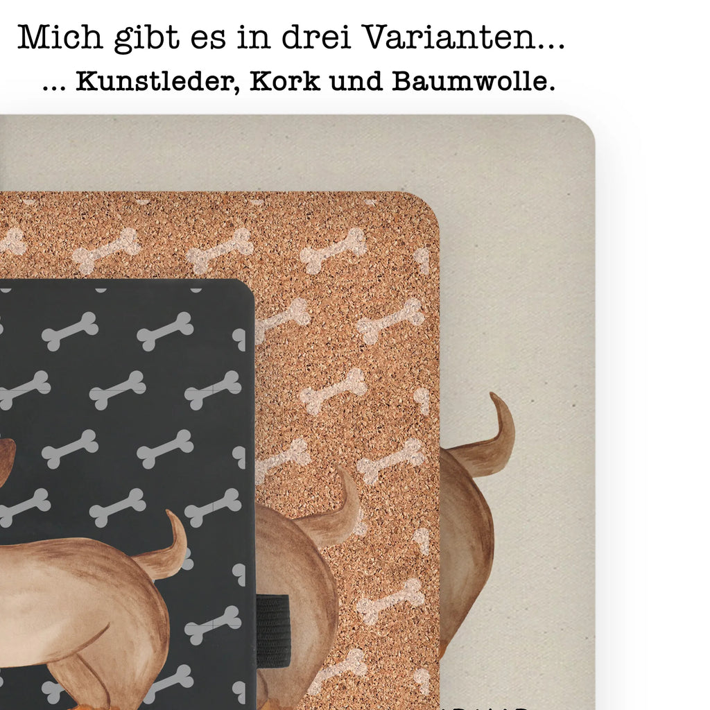 Baumwoll Notizbuch Hund Dackel fröhlich Notizen, Eintragebuch, Tagebuch, Notizblock, Adressbuch, Journal, Kladde, Skizzenbuch, Notizheft, Schreibbuch, Schreibheft, Hund, Hundemotiv, Haustier, Hunderasse, Tierliebhaber, Hundebesitzer, Sprüche, Hunde, Dackel, Dachshund, happy dog