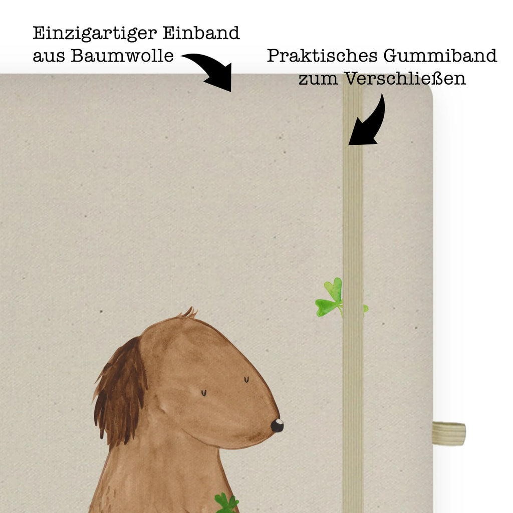 Baumwoll Notizbuch Hund Kleeblatt Notizen, Eintragebuch, Tagebuch, Notizblock, Adressbuch, Journal, Kladde, Skizzenbuch, Notizheft, Schreibbuch, Schreibheft, Hund, Hundemotiv, Haustier, Hunderasse, Tierliebhaber, Hundebesitzer, Sprüche, Kleeblatt, Glück, Tagträume, Motivation, Neuanfang, Geschenk, Glücksbringer, Selbstliebe, Achtsamkeit