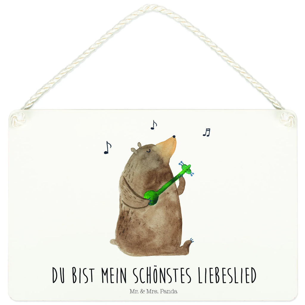 Deko Schild Bär Lied Dekoschild, Deko Schild, Schild, Tür Schild, Türschild, Holzschild, Wandschild, Wanddeko, Bär, Teddy, Teddybär, Bärchen, Bear, Liebeslied, Lied, Song, Valentinstag, Valentine, Geschenk, Partner, Liebe, Freundin, Frau, Herz, Spruch