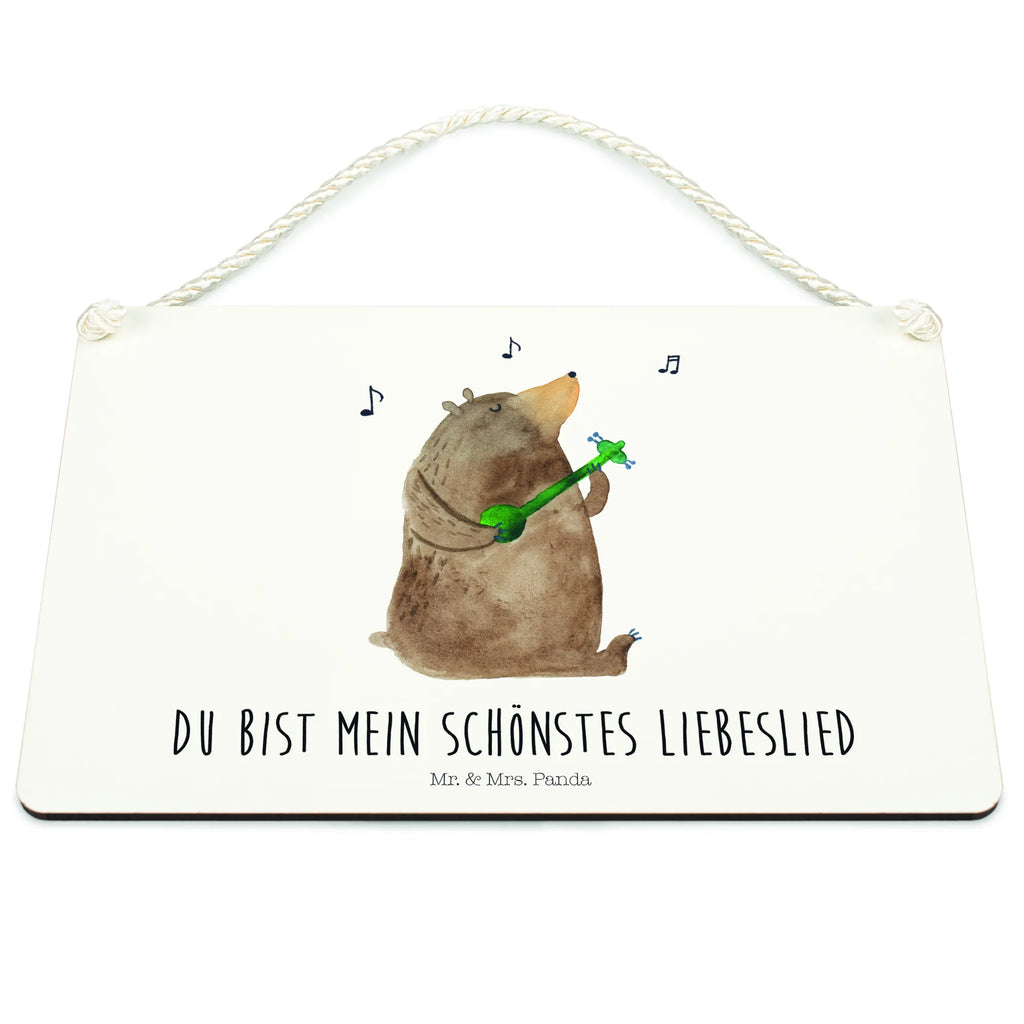 Deko Schild Bär Lied Dekoschild, Deko Schild, Schild, Tür Schild, Türschild, Holzschild, Wandschild, Wanddeko, Bär, Teddy, Teddybär, Bärchen, Bear, Liebeslied, Lied, Song, Valentinstag, Valentine, Geschenk, Partner, Liebe, Freundin, Frau, Herz, Spruch