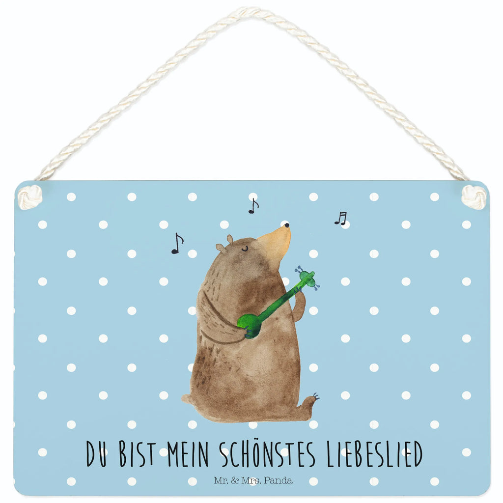 Deko Schild Bär Lied Dekoschild, Deko Schild, Schild, Tür Schild, Türschild, Holzschild, Wandschild, Wanddeko, Bär, Teddy, Teddybär, Bärchen, Bear, Liebeslied, Lied, Song, Valentinstag, Valentine, Geschenk, Partner, Liebe, Freundin, Frau, Herz, Spruch