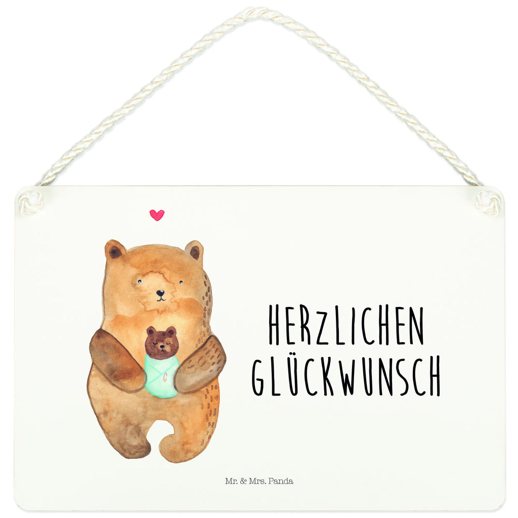 Deko Schild Bär mit Baby Dekoschild, Deko Schild, Schild, Tür Schild, Türschild, Holzschild, Wandschild, Wanddeko, Bär, Teddy, Teddybär, Eltern, Mutter, Baby, Taufe, Geburt, Nichte, Neffe, Enkel, Enkelin, Täufling, Geburtstag, Glückwunsch