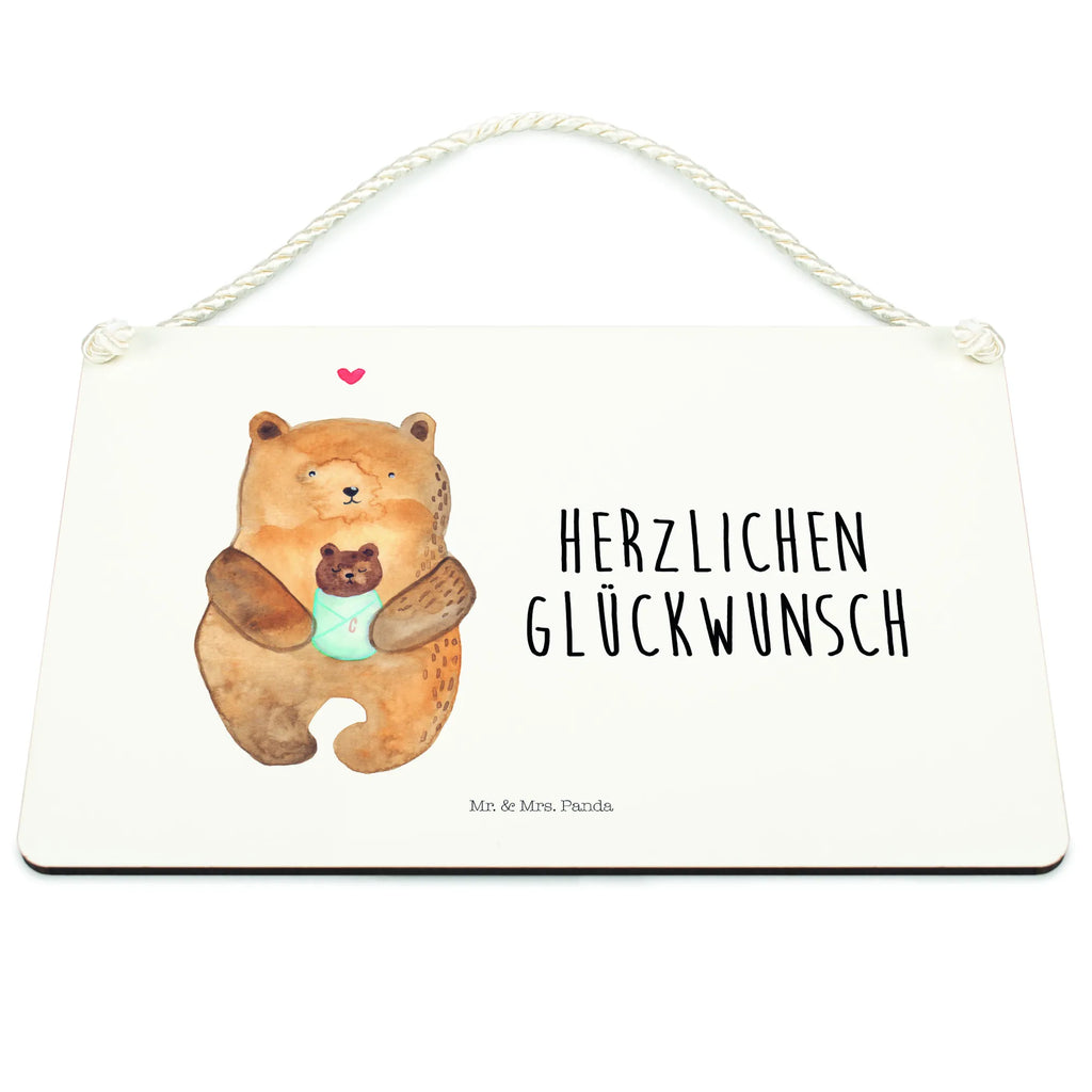 Deko Schild Bär mit Baby Dekoschild, Deko Schild, Schild, Tür Schild, Türschild, Holzschild, Wandschild, Wanddeko, Bär, Teddy, Teddybär, Eltern, Mutter, Baby, Taufe, Geburt, Nichte, Neffe, Enkel, Enkelin, Täufling, Geburtstag, Glückwunsch