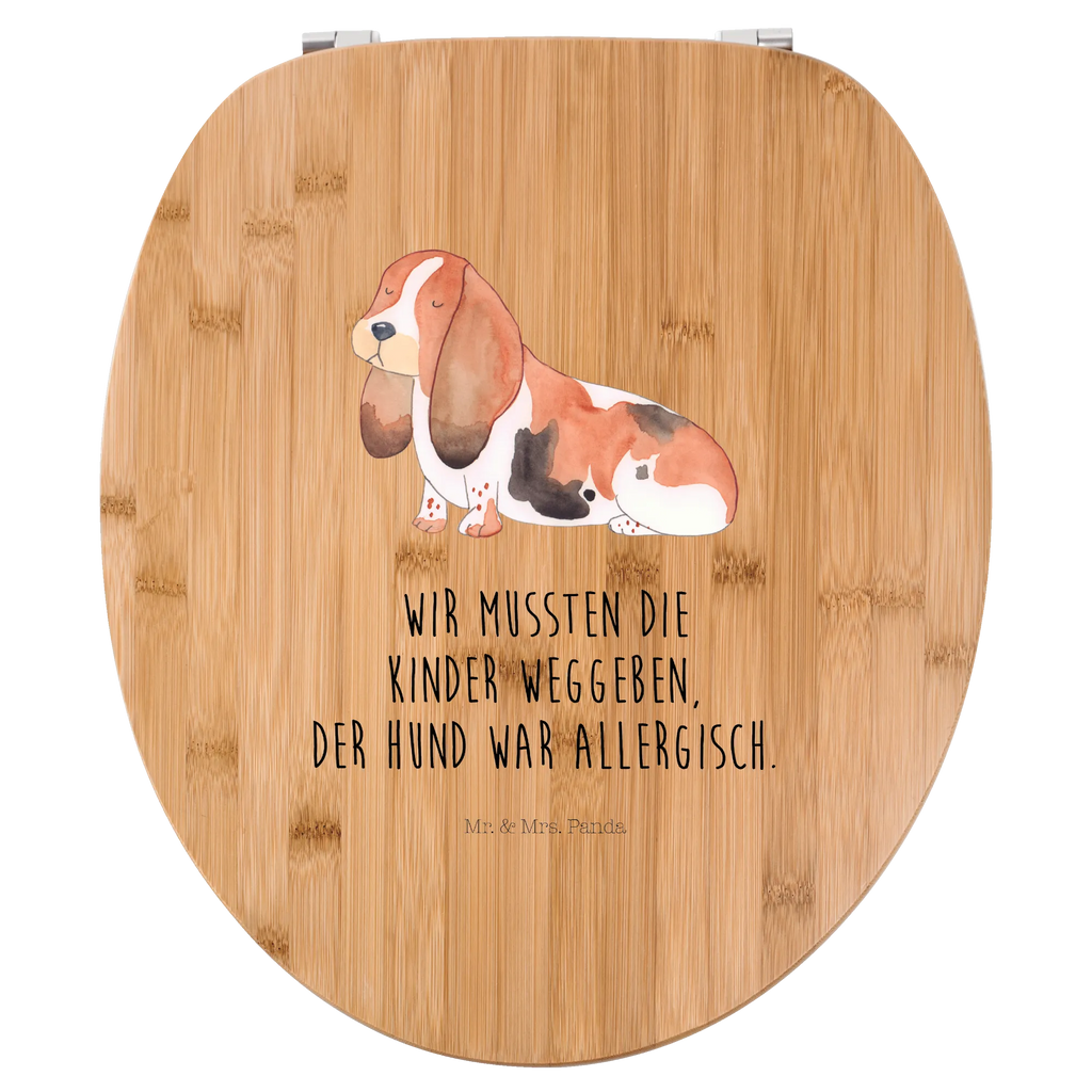 Motiv WC Sitz Hund Basset Hound Klobrille, Klodeckel, Toilettendeckel, WC-Sitz, Toilette, Hund, Hundemotiv, Haustier, Hunderasse, Tierliebhaber, Hundebesitzer, Sprüche, Basset Hound, Basset, Hundeliebe, kinderlos