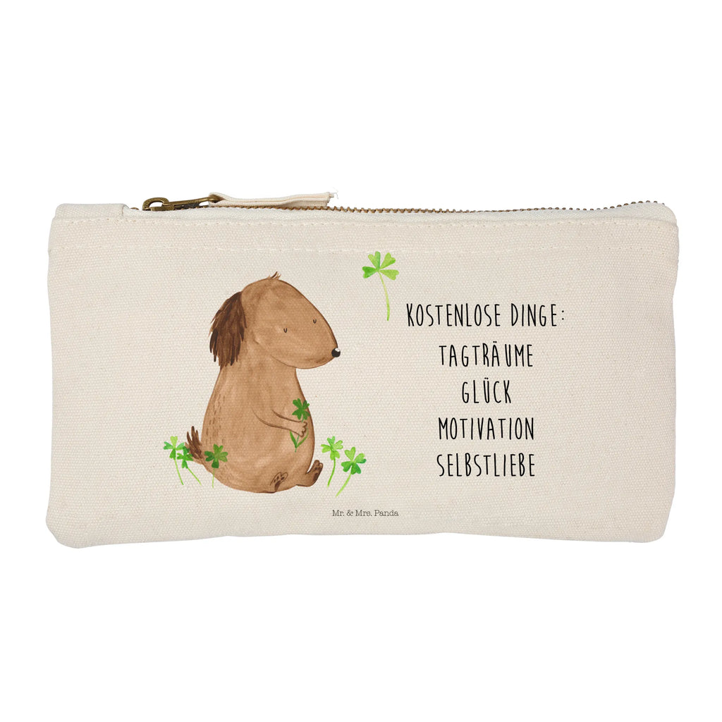 Schminktasche Hund Kleeblatt Schminktasche, Kosmetiktasche, Kosmetikbeutel, Stiftemäppchen, Etui, Federmappe, Makeup, XXL, Schminketui, Kosmetiketui, Schlamperetui, Hund, Hundemotiv, Haustier, Hunderasse, Tierliebhaber, Hundebesitzer, Sprüche, Kleeblatt, Glück, Tagträume, Motivation, Neuanfang, Geschenk, Glücksbringer, Selbstliebe, Achtsamkeit