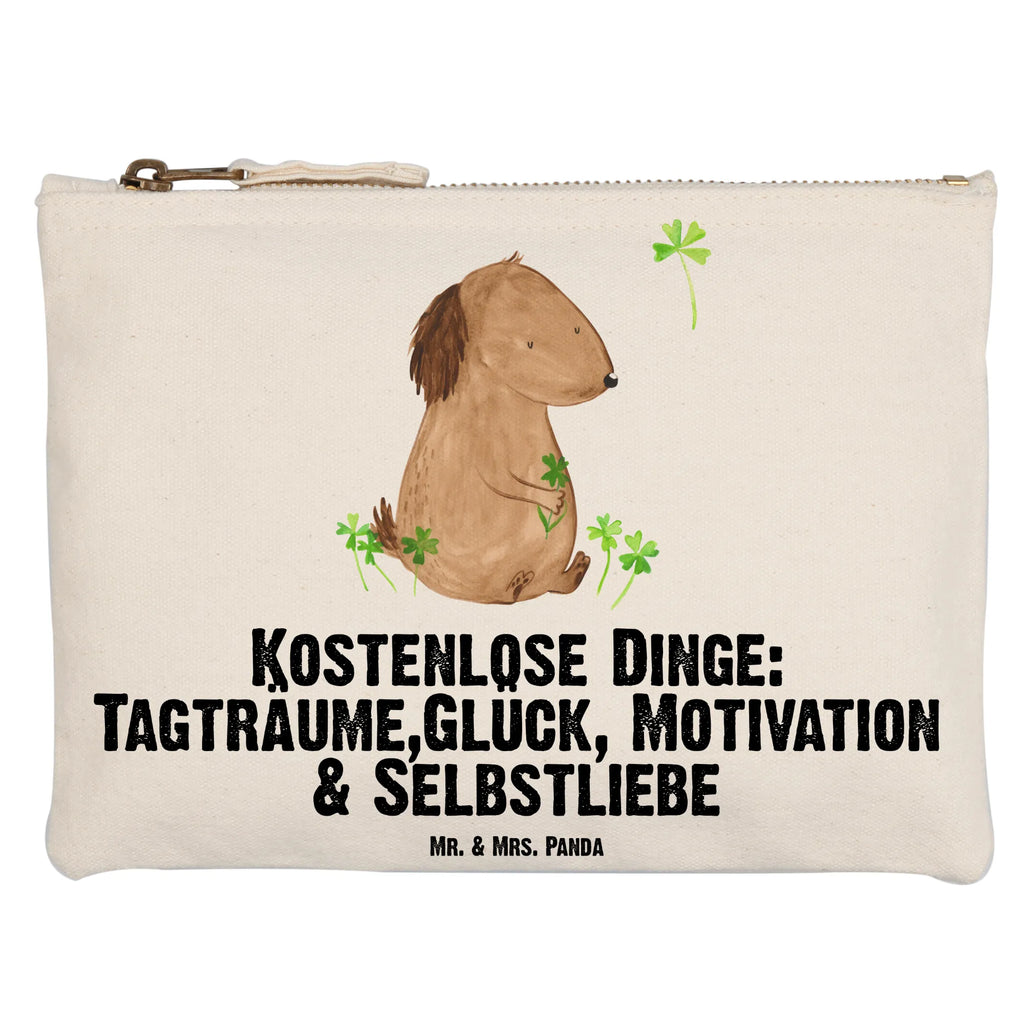 Schminktasche Hund Kleeblatt Schminktasche, Kosmetiktasche, Kosmetikbeutel, Stiftemäppchen, Etui, Federmappe, Makeup, XXL, Schminketui, Kosmetiketui, Schlamperetui, Hund, Hundemotiv, Haustier, Hunderasse, Tierliebhaber, Hundebesitzer, Sprüche, Kleeblatt, Glück, Tagträume, Motivation, Neuanfang, Geschenk, Glücksbringer, Selbstliebe, Achtsamkeit