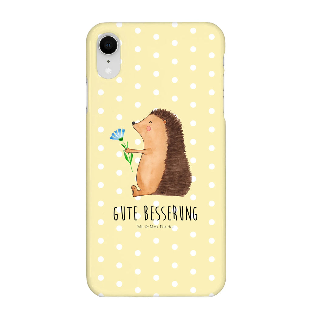 Handyhülle Igel Blumen Handyhülle, Handycover, Cover, Handy, Hülle, Iphone 10, Iphone X, Tiermotive, Gute Laune, lustige Sprüche, Tiere, Igel, Gute Besserung, Genesungswünsche, Krankheit, Krankenhaus, krank, Besuch