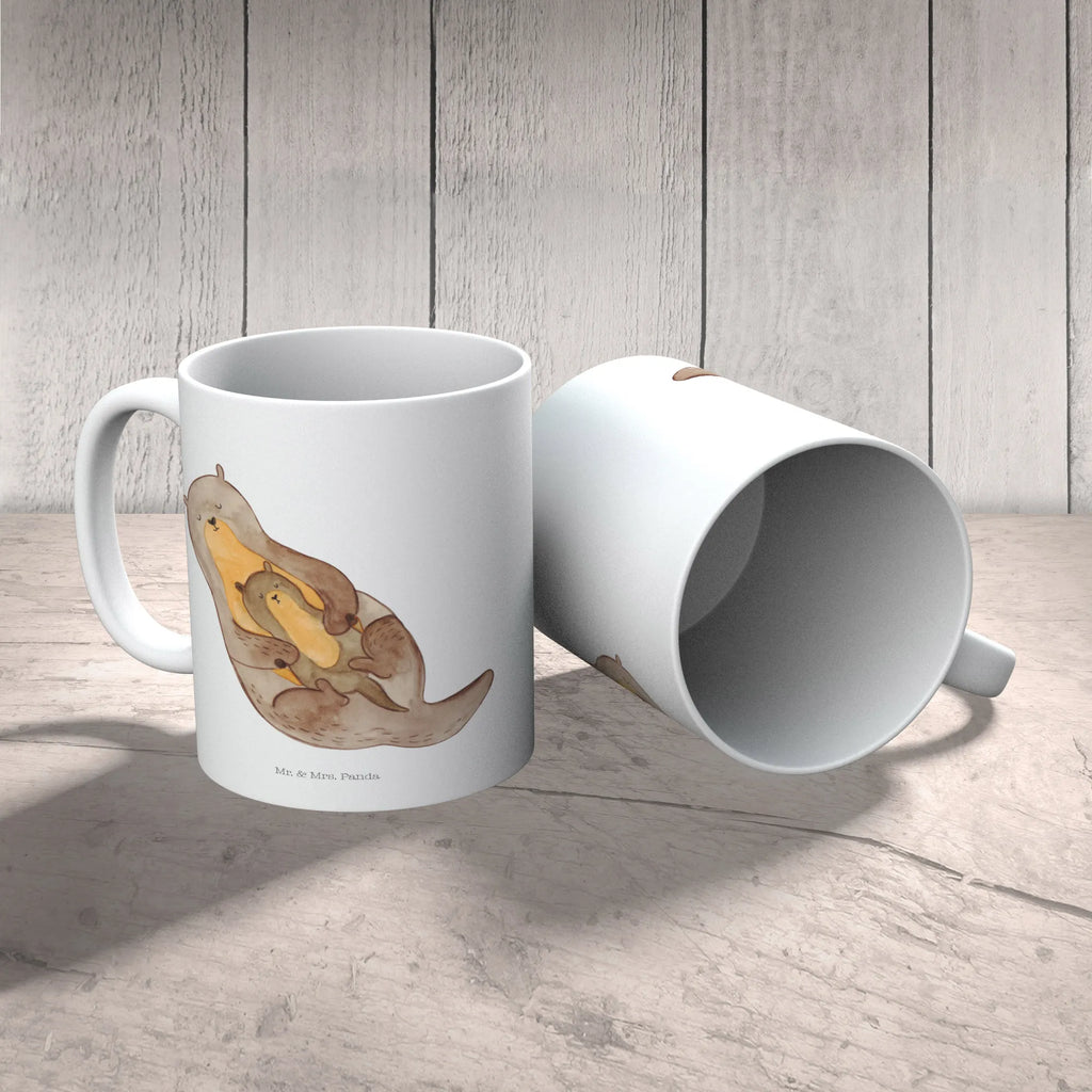 Tasse Otter mit Kind Tasse, Kaffeetasse, Teetasse, Becher, Kaffeebecher, Teebecher, Keramiktasse, Porzellantasse, Büro Tasse, Geschenk Tasse, Tasse Sprüche, Tasse Motive, Kaffeetassen, Tasse bedrucken, Designer Tasse, Cappuccino Tassen, Schöne Teetassen, Otter, Fischotter, Seeotter, Otter Seeotter See Otter