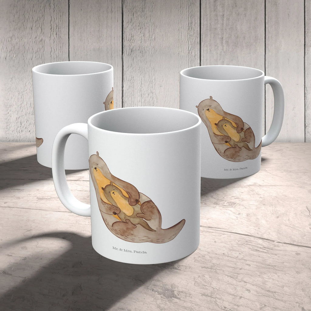 Tasse Otter mit Kind Tasse, Kaffeetasse, Teetasse, Becher, Kaffeebecher, Teebecher, Keramiktasse, Porzellantasse, Büro Tasse, Geschenk Tasse, Tasse Sprüche, Tasse Motive, Kaffeetassen, Tasse bedrucken, Designer Tasse, Cappuccino Tassen, Schöne Teetassen, Otter, Fischotter, Seeotter, Otter Seeotter See Otter