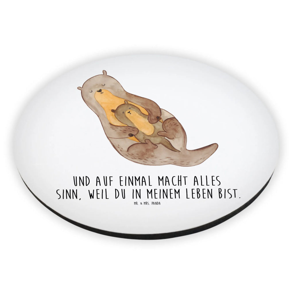 Rund Magnet Otter mit Kind Kühlschrankmagnet, Pinnwandmagnet, Souvenir Magnet, Motivmagnete, Dekomagnet, Whiteboard Magnet, Notiz Magnet, Kühlschrank Dekoration, Otter, Fischotter, Seeotter, Otter Seeotter See Otter