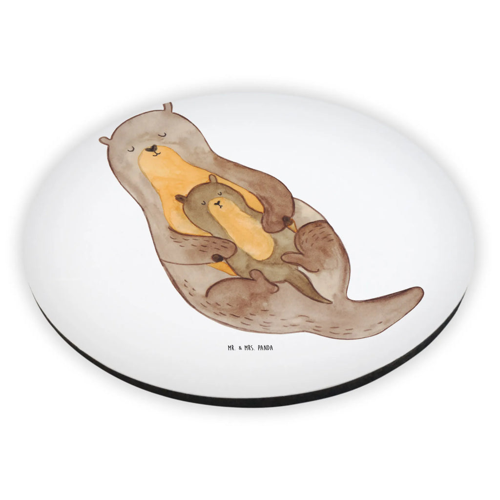 Rund Magnet Otter mit Kind Kühlschrankmagnet, Pinnwandmagnet, Souvenir Magnet, Motivmagnete, Dekomagnet, Whiteboard Magnet, Notiz Magnet, Kühlschrank Dekoration, Otter, Fischotter, Seeotter, Otter Seeotter See Otter