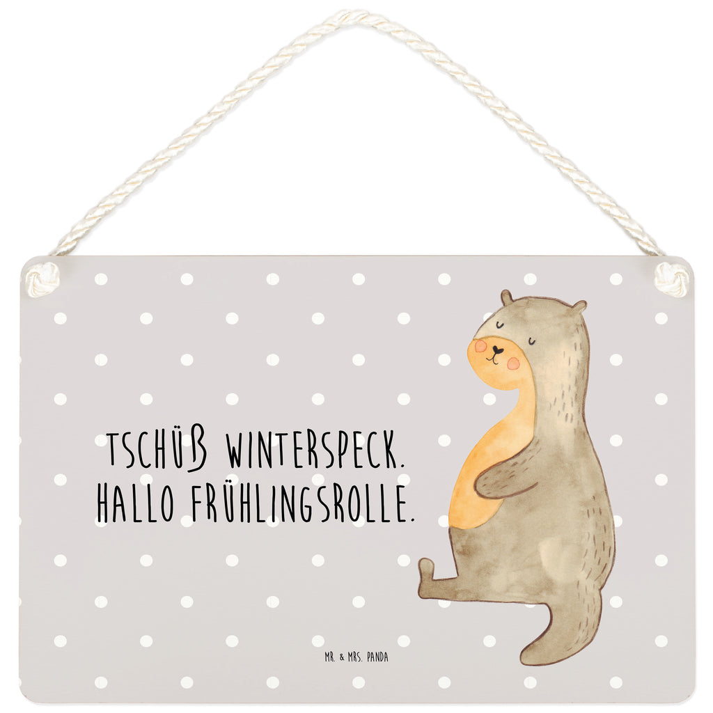 Deko Schild Otter Bauch Dekoschild, Deko Schild, Schild, Tür Schild, Türschild, Holzschild, Wandschild, Wanddeko, Otter, Fischotter, Seeotter, Otter Seeotter See Otter