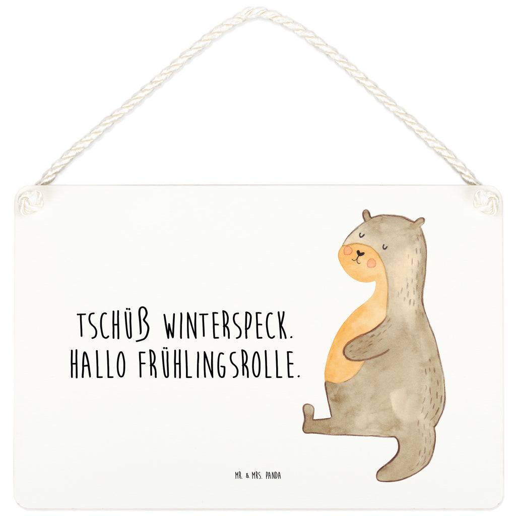 Deko Schild Otter Bauch Dekoschild, Deko Schild, Schild, Tür Schild, Türschild, Holzschild, Wandschild, Wanddeko, Otter, Fischotter, Seeotter, Otter Seeotter See Otter