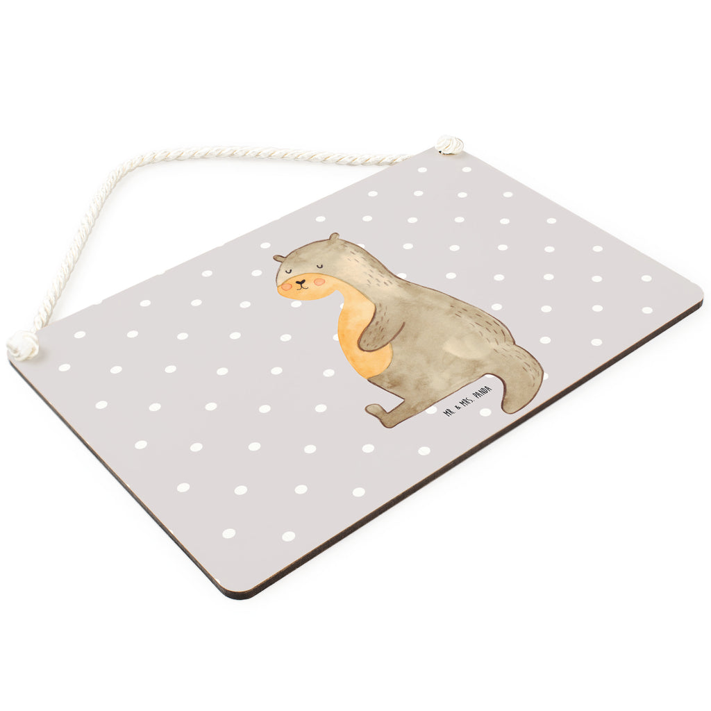 Deko Schild Otter Bauch Dekoschild, Deko Schild, Schild, Tür Schild, Türschild, Holzschild, Wandschild, Wanddeko, Otter, Fischotter, Seeotter, Otter Seeotter See Otter