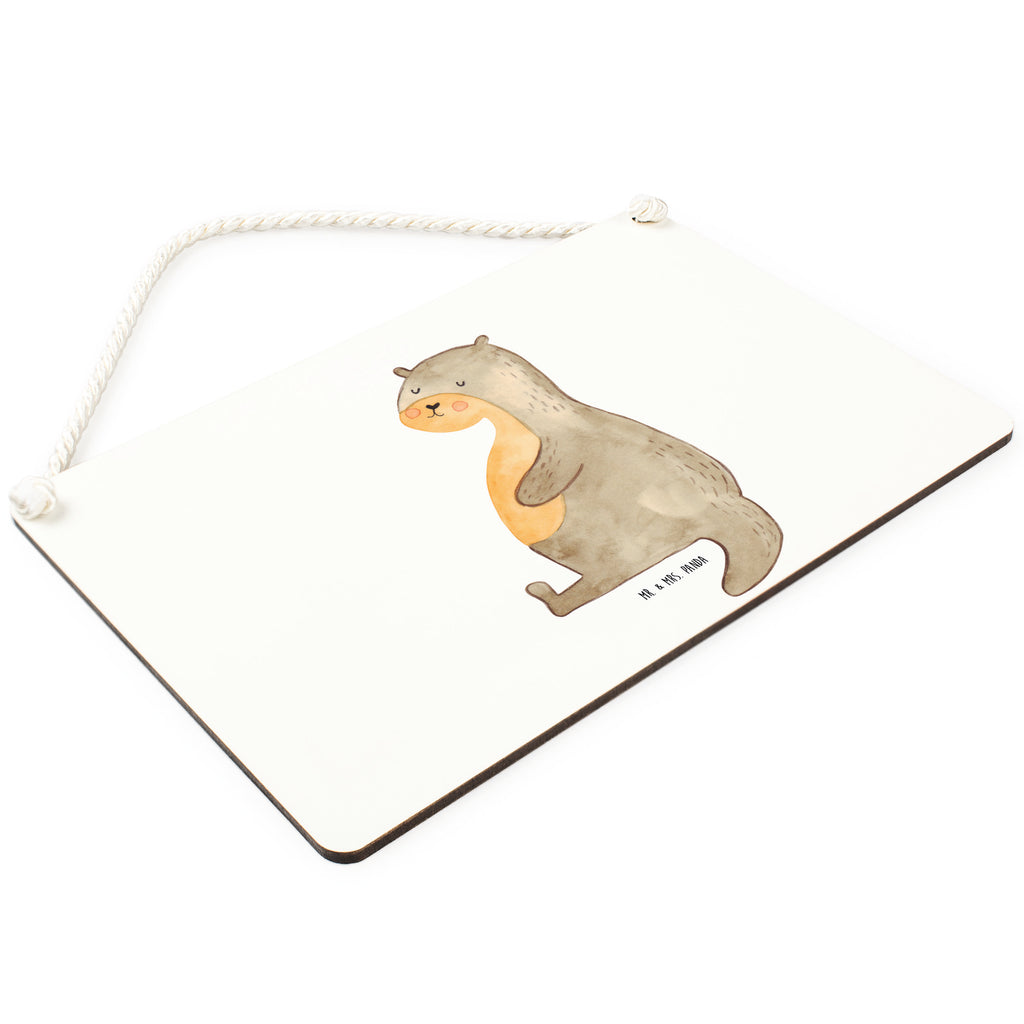 Deko Schild Otter Bauch Dekoschild, Deko Schild, Schild, Tür Schild, Türschild, Holzschild, Wandschild, Wanddeko, Otter, Fischotter, Seeotter, Otter Seeotter See Otter