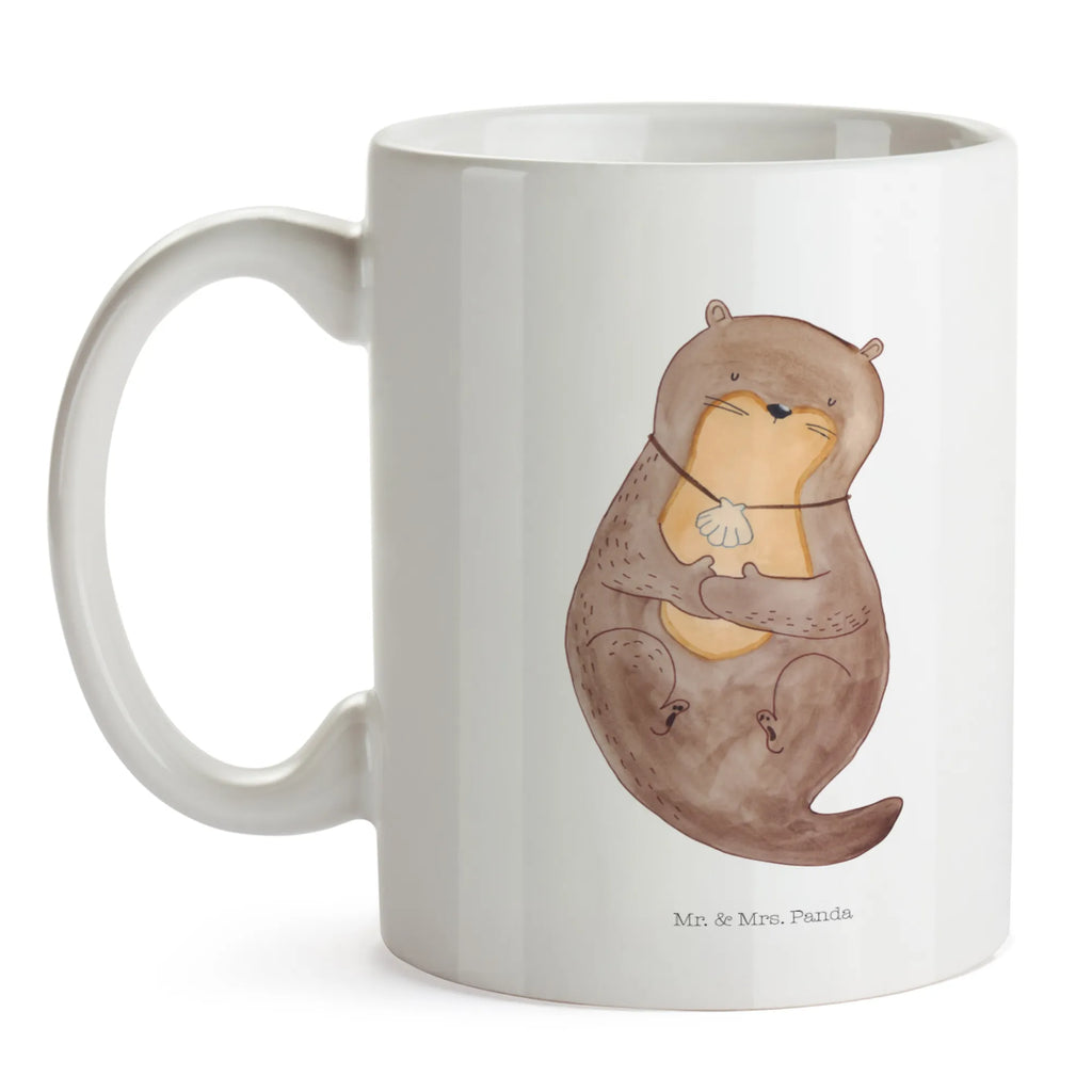 Tasse Otter Muschel Tasse, Kaffeetasse, Teetasse, Becher, Kaffeebecher, Teebecher, Keramiktasse, Porzellantasse, Büro Tasse, Geschenk Tasse, Tasse Sprüche, Tasse Motive, Kaffeetassen, Tasse bedrucken, Designer Tasse, Cappuccino Tassen, Schöne Teetassen, Otter, Fischotter, Seeotter, Otterliebe, grübeln, träumen, Motivation, Tagträumen, Büro