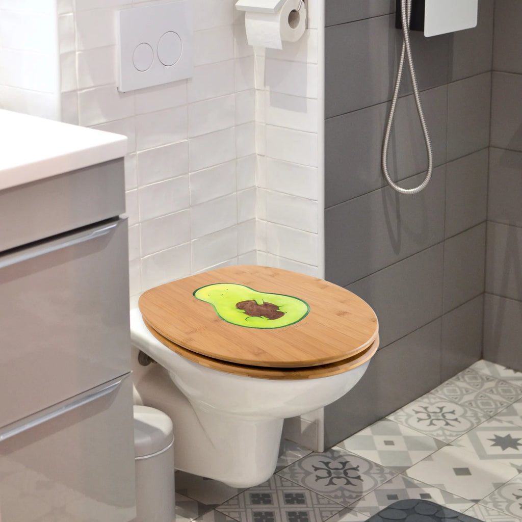 Motiv WC Sitz Avocado Kern Klobrille, Klodeckel, Toilettendeckel, WC-Sitz, Toilette, Avocado, Veggie, Vegan, Gesund, Avokado, Avocadokern, Kern, Pflanze, Spruch Leben