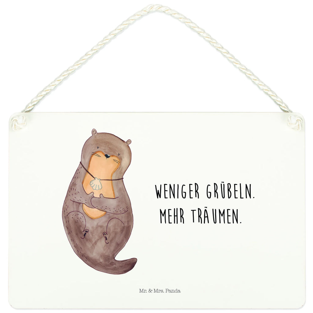 Deko Schild Otter Muschel Dekoschild, Deko Schild, Schild, Tür Schild, Türschild, Holzschild, Wandschild, Wanddeko, Otter, Fischotter, Seeotter, Otterliebe, grübeln, träumen, Motivation, Tagträumen, Büro