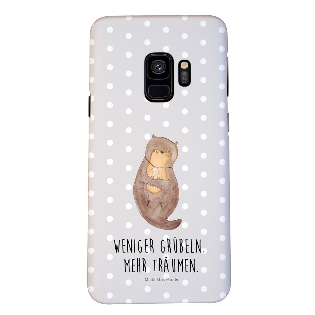 Handyhülle Otter Muschel Samsung Galaxy S9, Handyhülle, Smartphone Hülle, Handy Case, Handycover, Hülle, Otter, Fischotter, Seeotter, Otterliebe, grübeln, träumen, Motivation, Tagträumen, Büro