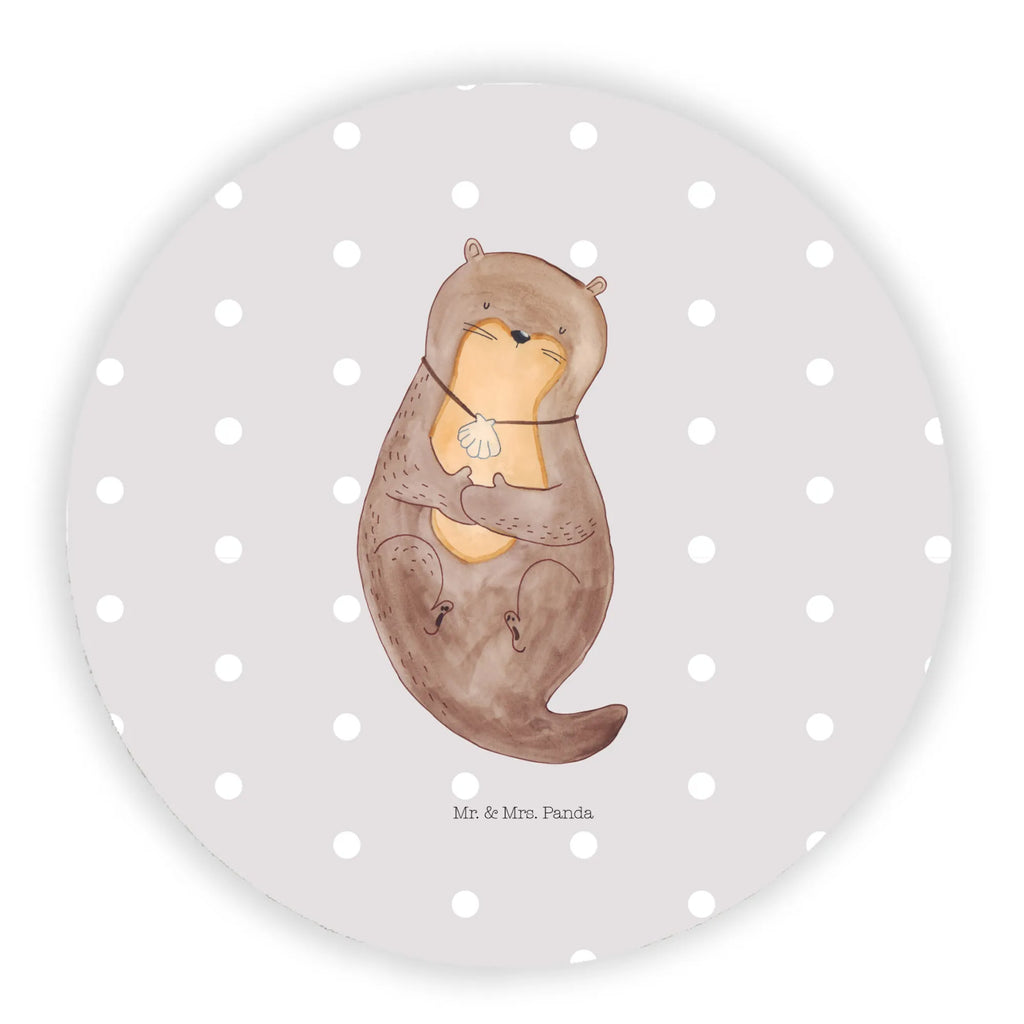 Rund Magnet Otter mit Muschelmedaillon Kühlschrankmagnet, Pinnwandmagnet, Souvenir Magnet, Motivmagnete, Dekomagnet, Whiteboard Magnet, Notiz Magnet, Kühlschrank Dekoration, Otter, Fischotter, Seeotter, Otterliebe, grübeln, träumen, Motivation, Tagträumen, Büro