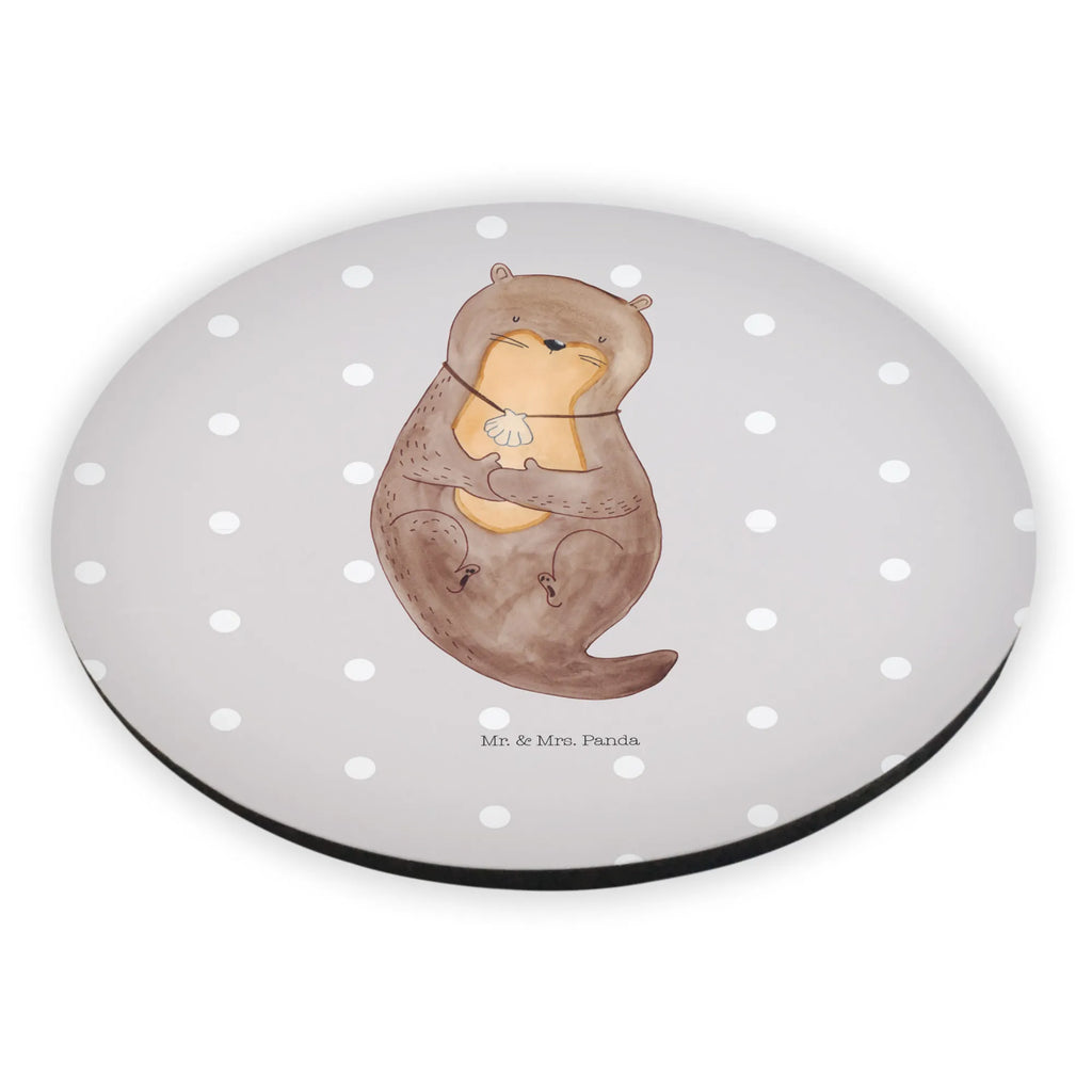 Rund Magnet Otter mit Muschelmedaillon Kühlschrankmagnet, Pinnwandmagnet, Souvenir Magnet, Motivmagnete, Dekomagnet, Whiteboard Magnet, Notiz Magnet, Kühlschrank Dekoration, Otter, Fischotter, Seeotter, Otterliebe, grübeln, träumen, Motivation, Tagträumen, Büro