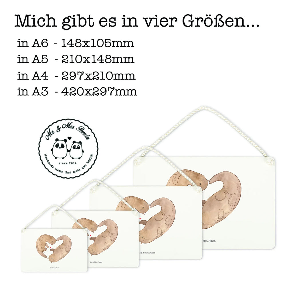 Deko Schild Otter Herz Dekoschild, Deko Schild, Schild, Tür Schild, Türschild, Holzschild, Wandschild, Wanddeko, Otter, Fischotter, Seeotter, Liebe, Herz, Liebesbeweis, Liebesgeschenk, Bessere Hälfte, Love you, Jahrestag, Hochzeitstag, Verlobung, gemeinsames Leben