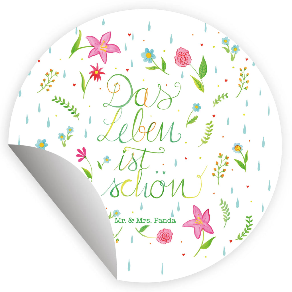 Rund Aufkleber Blumen Das Leben ist schön Sticker, Aufkleber, Etikett, Kinder, rund, Blumen Deko, Frühlings Deko, Sommer Deko, Dekoration, positive Botschaft, Naturliebhaber, Outdoor, Natur, Abenteuer, Blumen, Blümchen, Das Leben ist schön, Spruch über das Leben, Motivation Spruch, fröhlich sein, glücklich sein