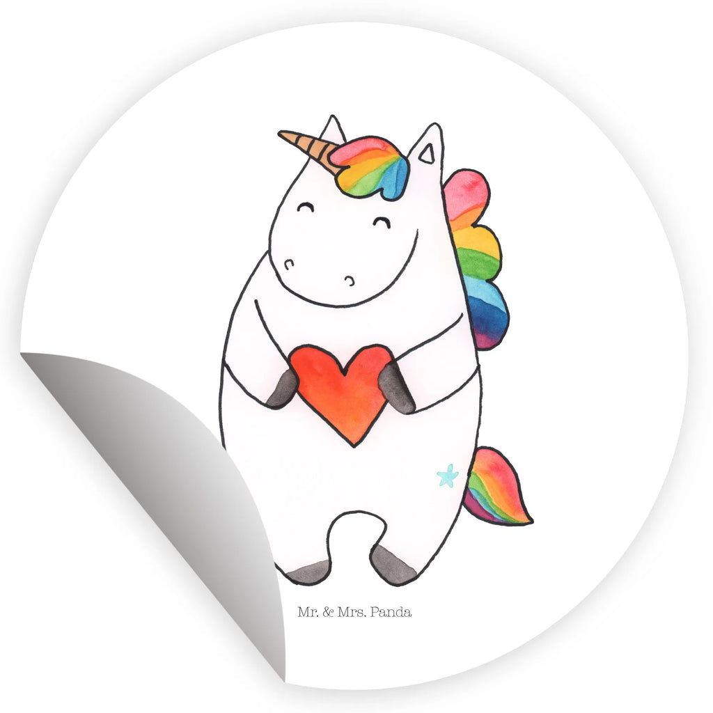 Rund Aufkleber Einhorn Herz Sticker, Aufkleber, Etikett, Einhorn, Einhörner, Einhorn Deko, Pegasus, Unicorn, Herz, schlimm, böse, witzig, lustig, Freundin, anders, bunt