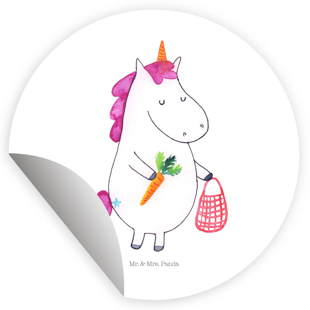 Rund Aufkleber Einhorn Gemüse Sticker, Aufkleber, Etikett, Einhorn, Einhörner, Einhorn Deko, Pegasus, Unicorn, Biomarkt, Gemüse, Wochenmarkt