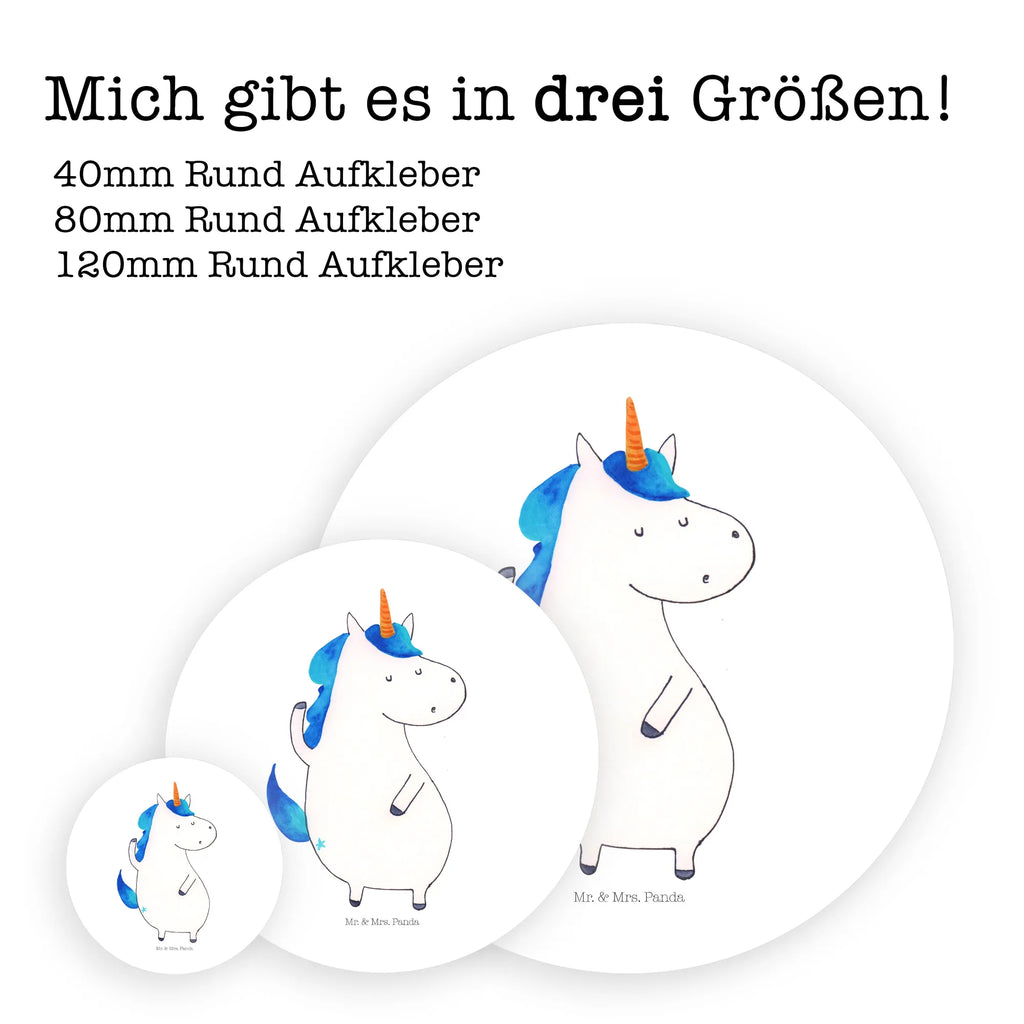 Rund Aufkleber Einhorn Mann Sticker, Aufkleber, Etikett, Einhorn, Einhörner, Einhorn Deko, Unicorn, cool, Mann, Freundin, Familie, bester Freund, BFF, Party, hübsch, beste