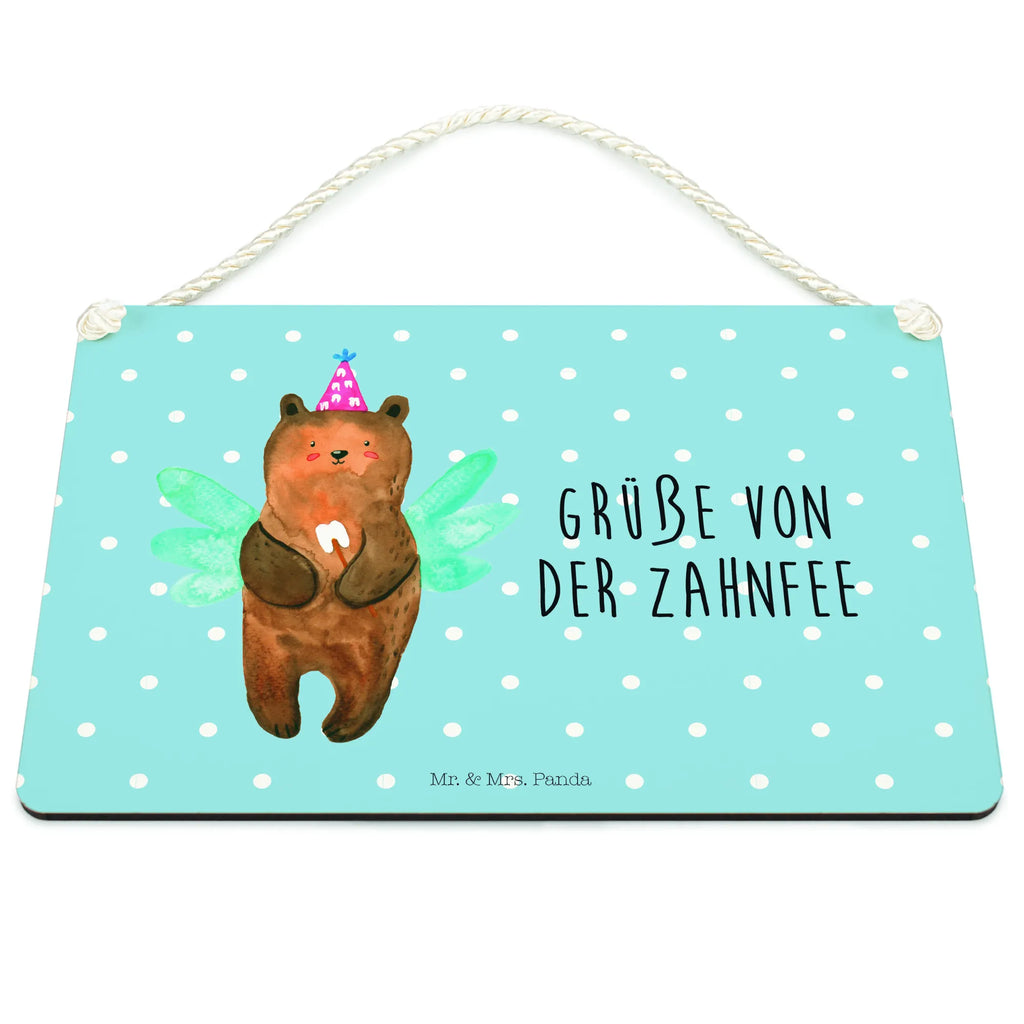 Deko Schild Zahnfee Bär Dekoschild, Deko Schild, Schild, Tür Schild, Türschild, Holzschild, Wandschild, Wanddeko, Bär, Teddy, Teddybär, Zahnfee, Fee, Milchzahn, Erster Zahn