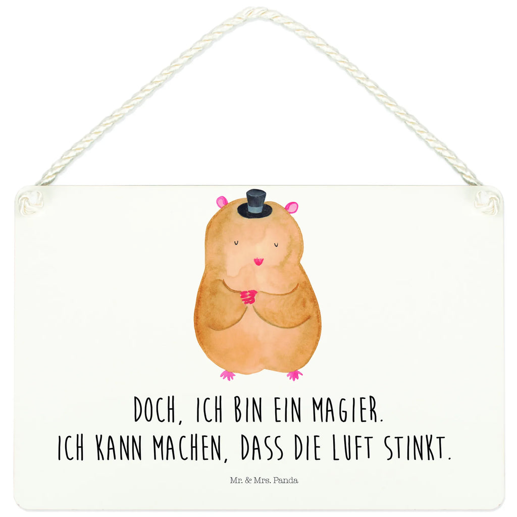 Deko Schild Hamster Hut Dekoschild, Deko Schild, Schild, Tür Schild, Türschild, Holzschild, Wandschild, Wanddeko, Tiermotive, Gute Laune, lustige Sprüche, Tiere, Hamster, Hut, Magier, Zylinder, Zwerghamster, Zauberer