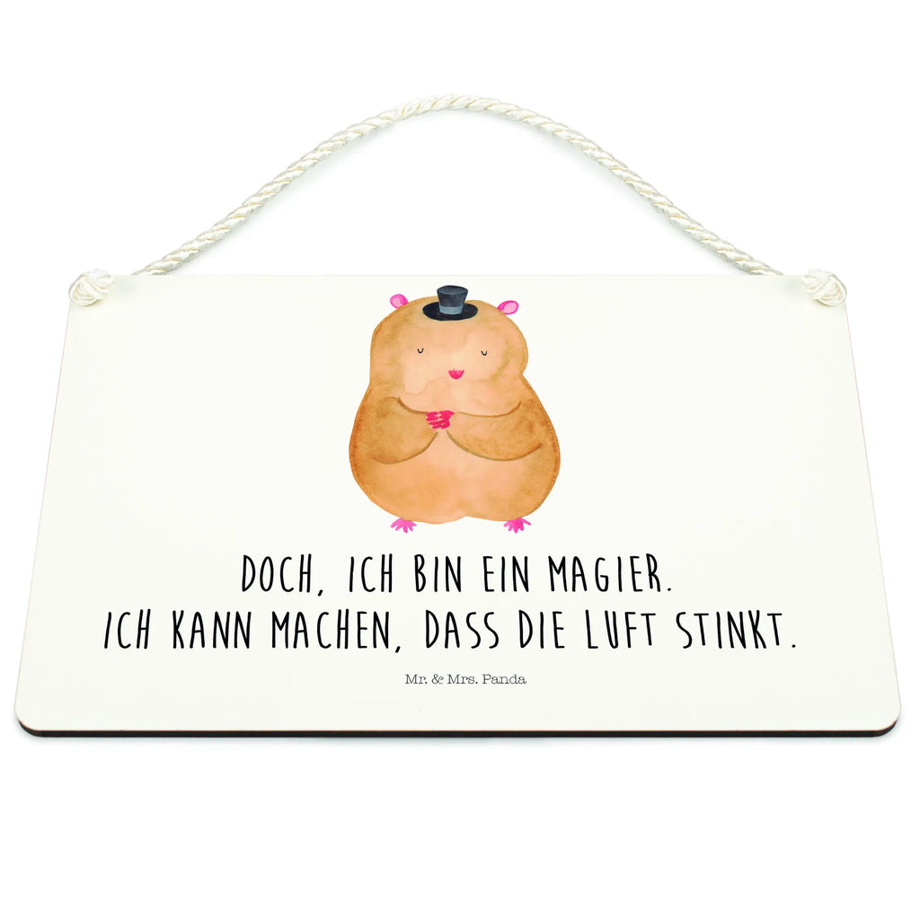 Deko Schild Hamster Hut Dekoschild, Deko Schild, Schild, Tür Schild, Türschild, Holzschild, Wandschild, Wanddeko, Tiermotive, Gute Laune, lustige Sprüche, Tiere, Hamster, Hut, Magier, Zylinder, Zwerghamster, Zauberer