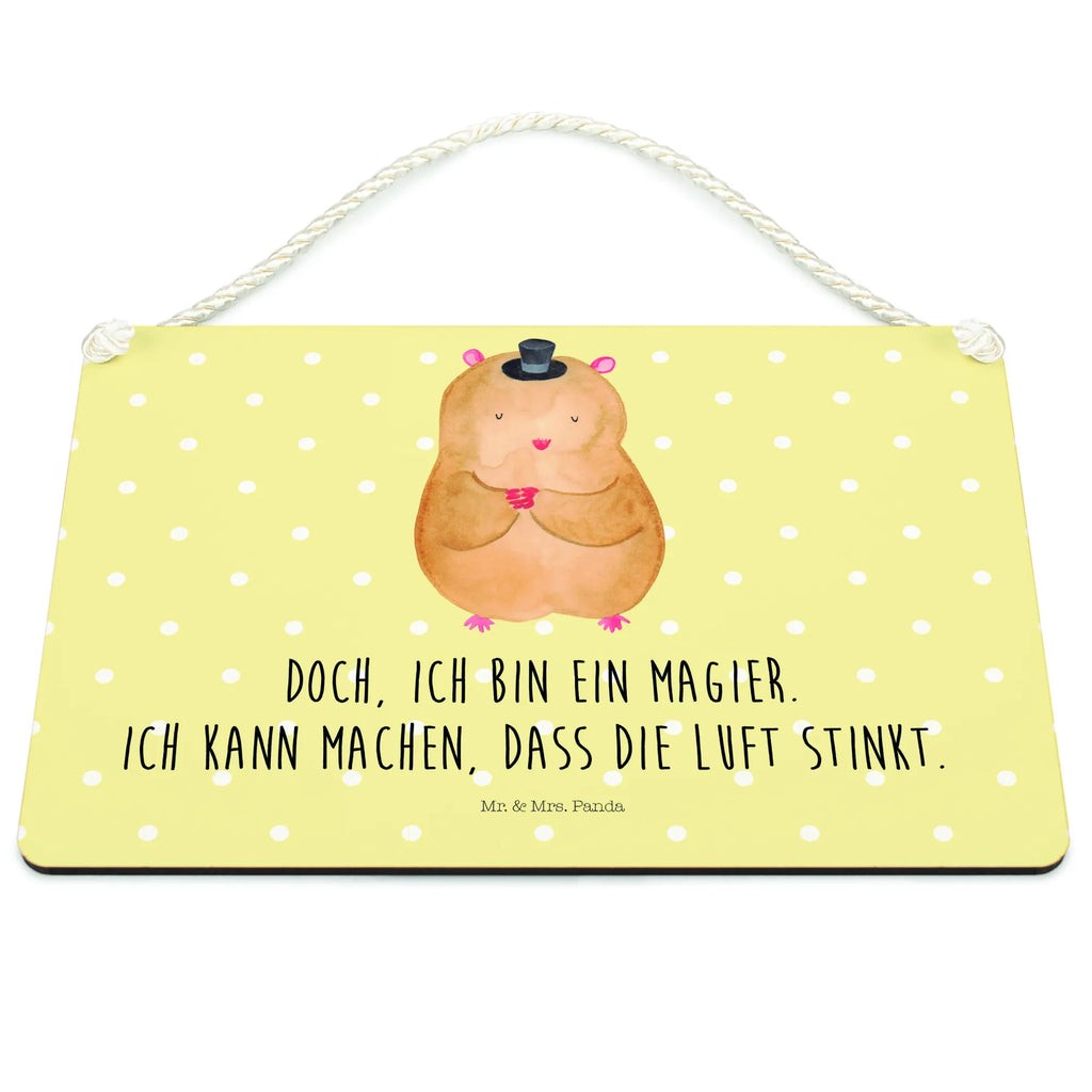 Deko Schild Hamster Hut Dekoschild, Deko Schild, Schild, Tür Schild, Türschild, Holzschild, Wandschild, Wanddeko, Tiermotive, Gute Laune, lustige Sprüche, Tiere, Hamster, Hut, Magier, Zylinder, Zwerghamster, Zauberer