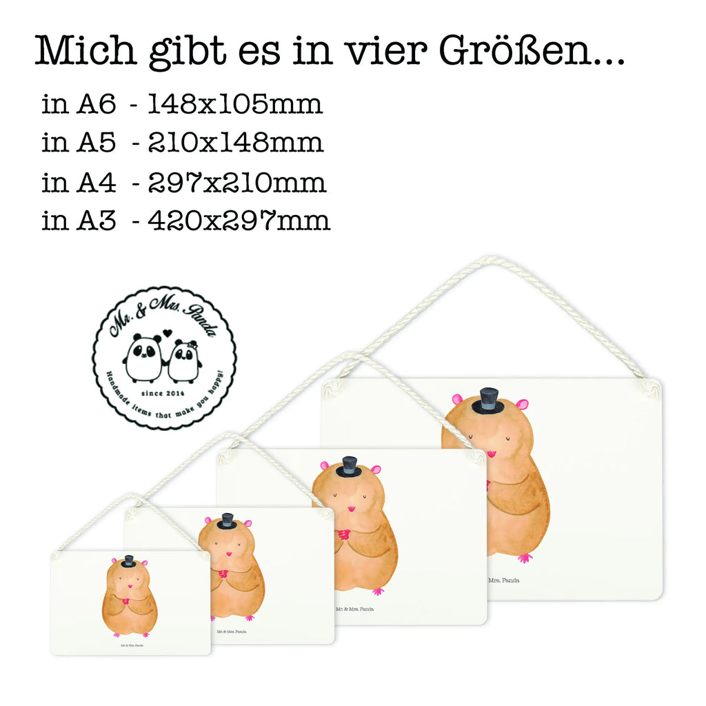 Deko Schild Hamster Hut Dekoschild, Deko Schild, Schild, Tür Schild, Türschild, Holzschild, Wandschild, Wanddeko, Tiermotive, Gute Laune, lustige Sprüche, Tiere, Hamster, Hut, Magier, Zylinder, Zwerghamster, Zauberer