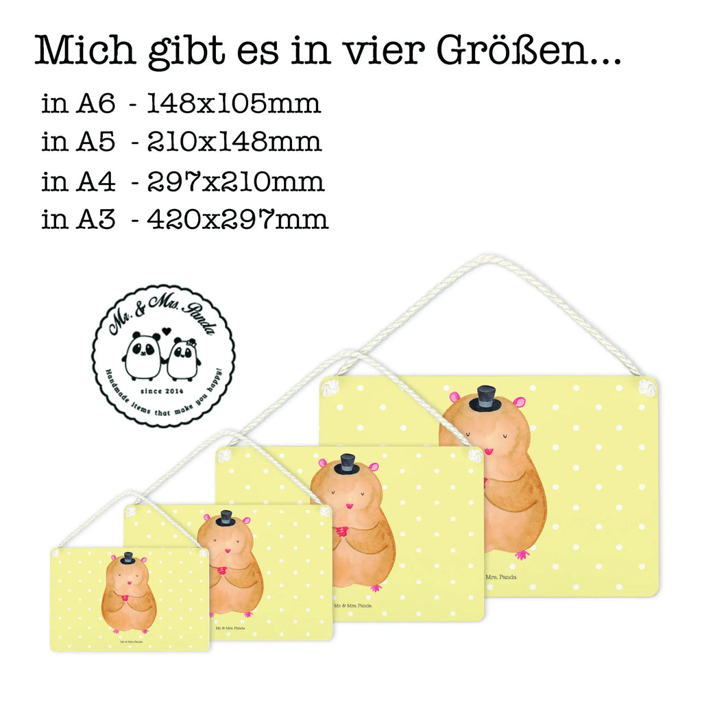 Deko Schild Hamster Hut Dekoschild, Deko Schild, Schild, Tür Schild, Türschild, Holzschild, Wandschild, Wanddeko, Tiermotive, Gute Laune, lustige Sprüche, Tiere, Hamster, Hut, Magier, Zylinder, Zwerghamster, Zauberer